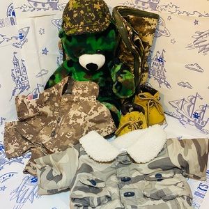 Build-A-Bear camouflage Teddy